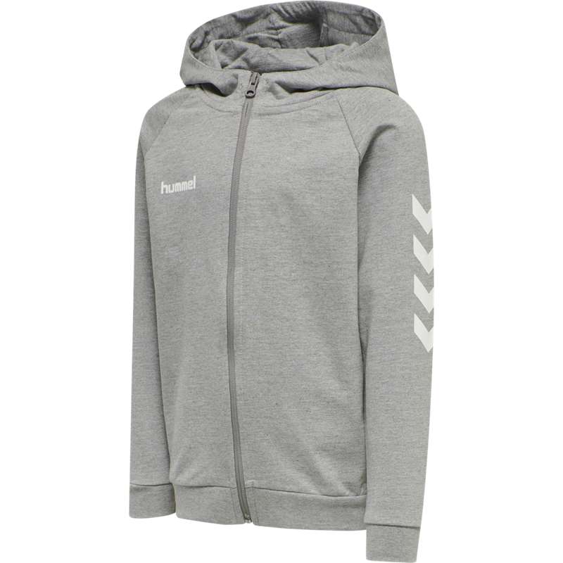 Dětské Mikina s Kapucí Hummel Go Cotton Zip Šedé | 196688-267