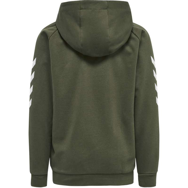 Dětské Mikina s Kapucí Hummel Go Cotton Zip Zelene | 644407-405