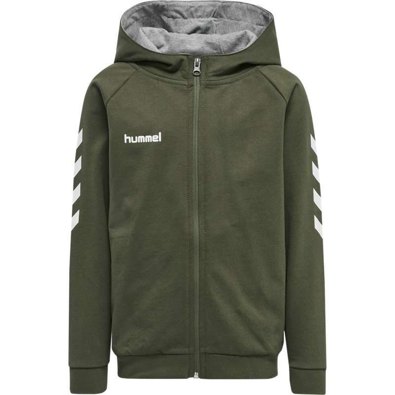 Dětské Mikina s Kapucí Hummel Go Cotton Zip Zelene | 644407-405