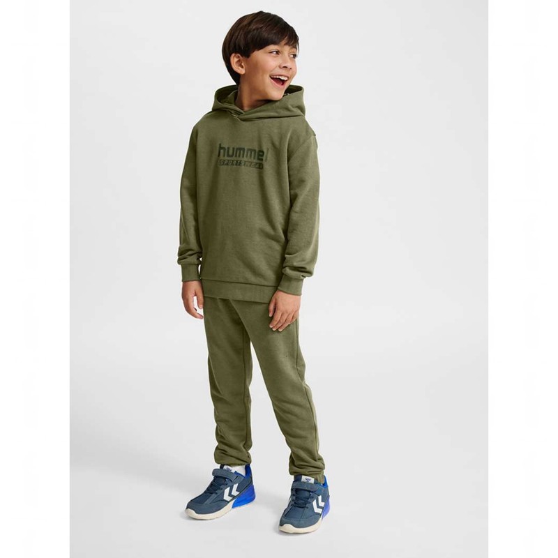 Dětské Mikina s Kapucí Hummel Jr Base Zelene | 266733-499