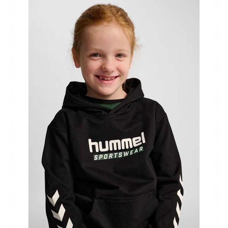 Dětské Mikina s Kapucí Hummel Jr Logo Černé | 660181-846