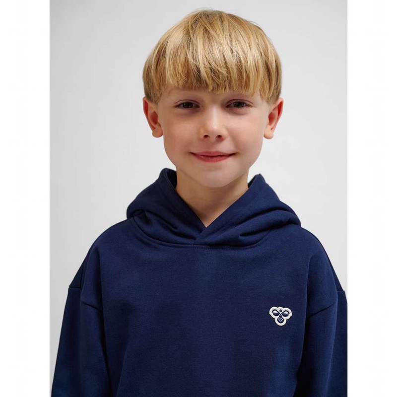 Dětské Mikina s Kapucí Hummel Jr Loose Bee Tmavě Blankyt | 588817-897