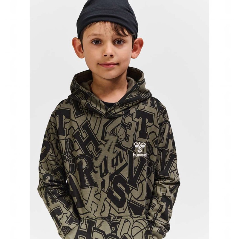 Dětské Mikina s Kapucí Hummel Molt Olivy Zelené | 218610-993
