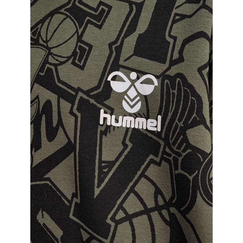 Dětské Mikina s Kapucí Hummel Molt Olivy Zelené | 218610-993