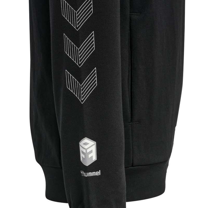 Dětské Mikina s Kapucí Hummel Move Grid Cotton Černé | 767941-392