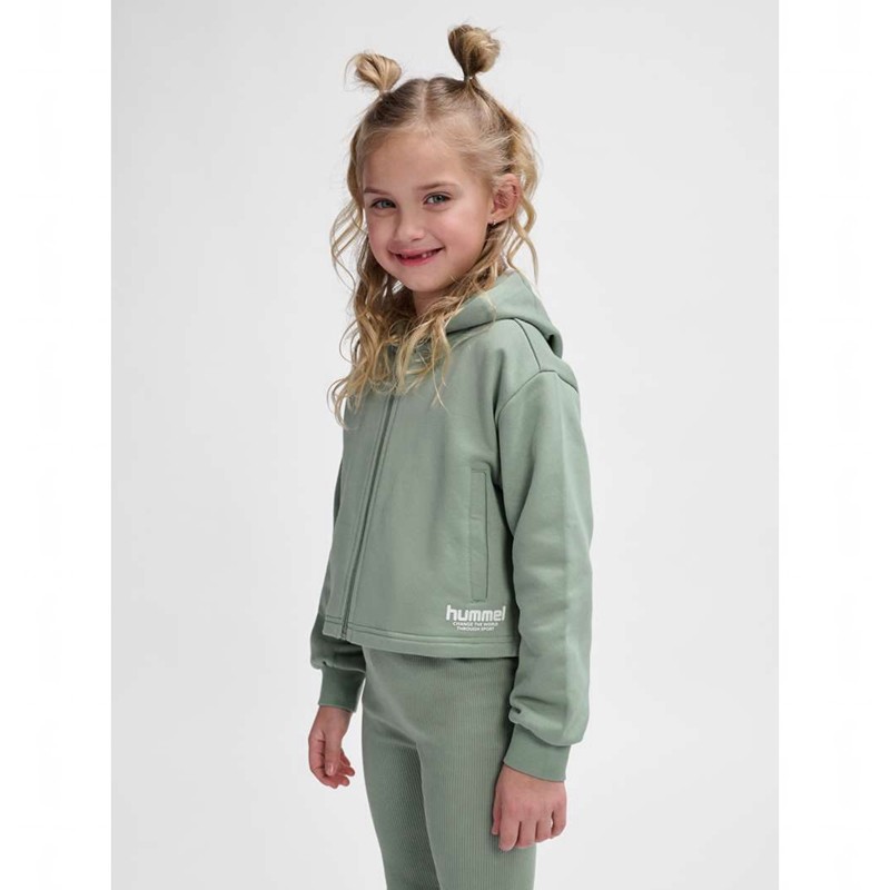 Dětské Mikina s Kapucí Hummel Zippi Zip Zelene | 373352-078