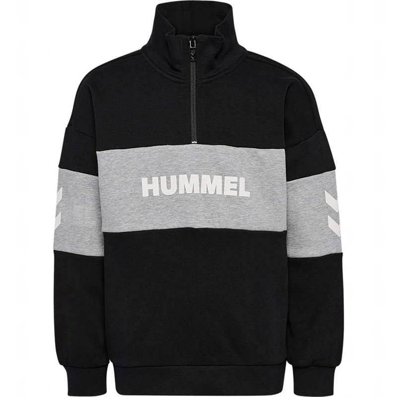 Dětské Mikiny Hummel Heron Half Zip Černé | 002498-500