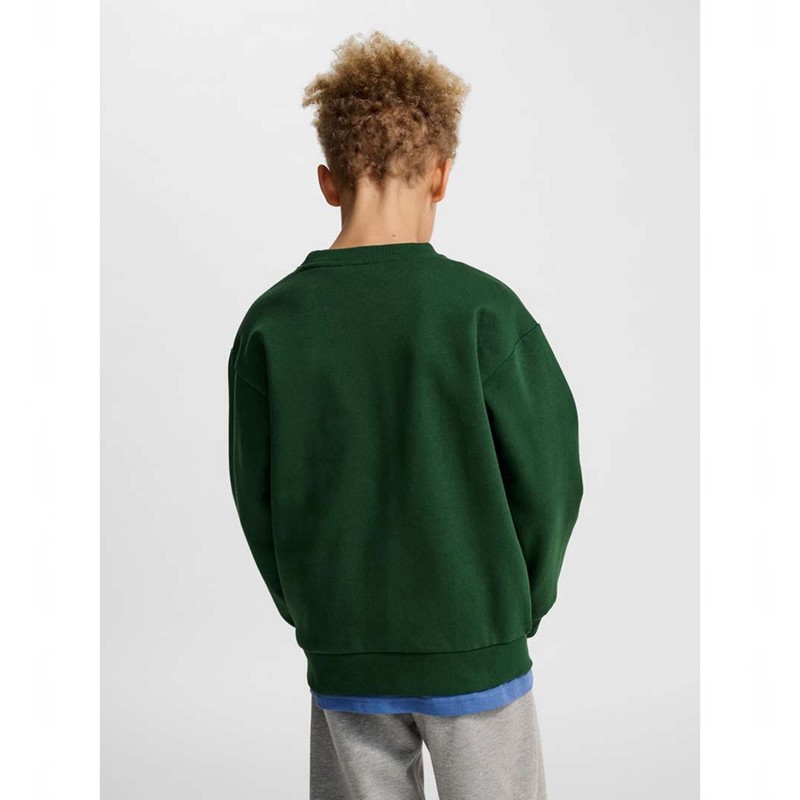 Dětské Mikiny Hummel Jr Loose Crewneck Bee Zelene | 035357-023