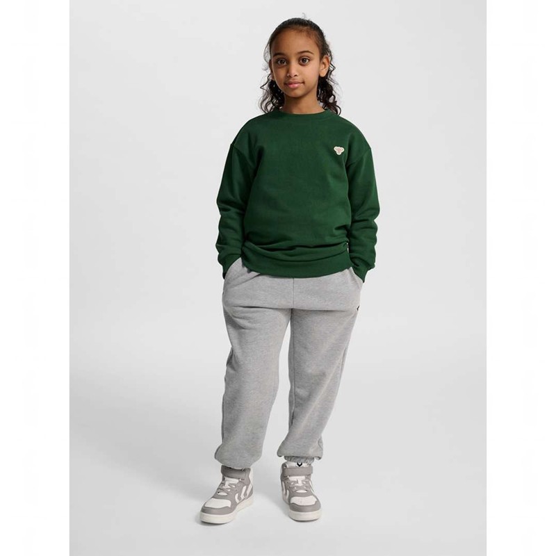 Dětské Mikiny Hummel Jr Loose Crewneck Bee Zelene | 035357-023