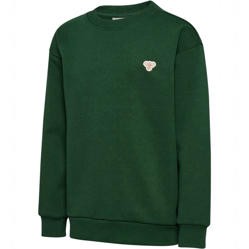 Dětské Mikiny Hummel Jr Loose Crewneck Bee Zelene | 035357-023