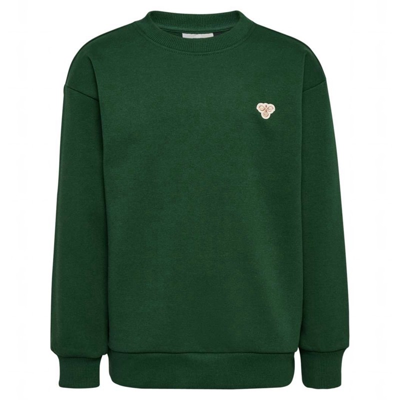 Dětské Mikiny Hummel Jr Loose Crewneck Bee Zelene | 035357-023