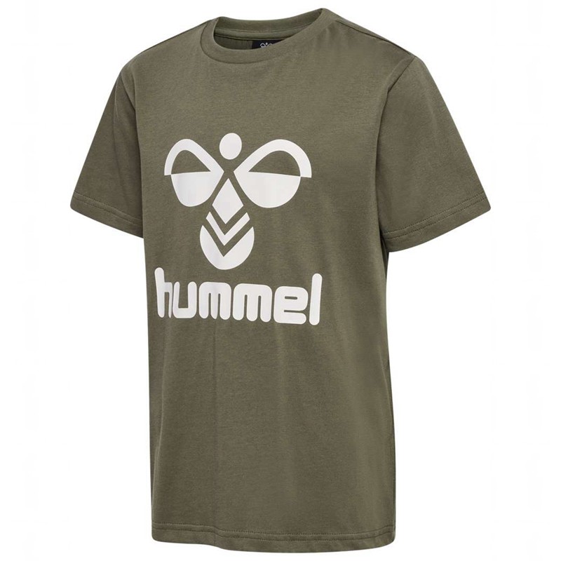 Dětské Mikiny Hummel Tres S/S Olivy Zelené | 298972-140