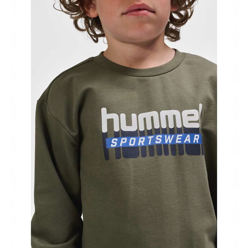 Dětské Mikiny Hummel Tukas Olivy Zelené | 740756-156