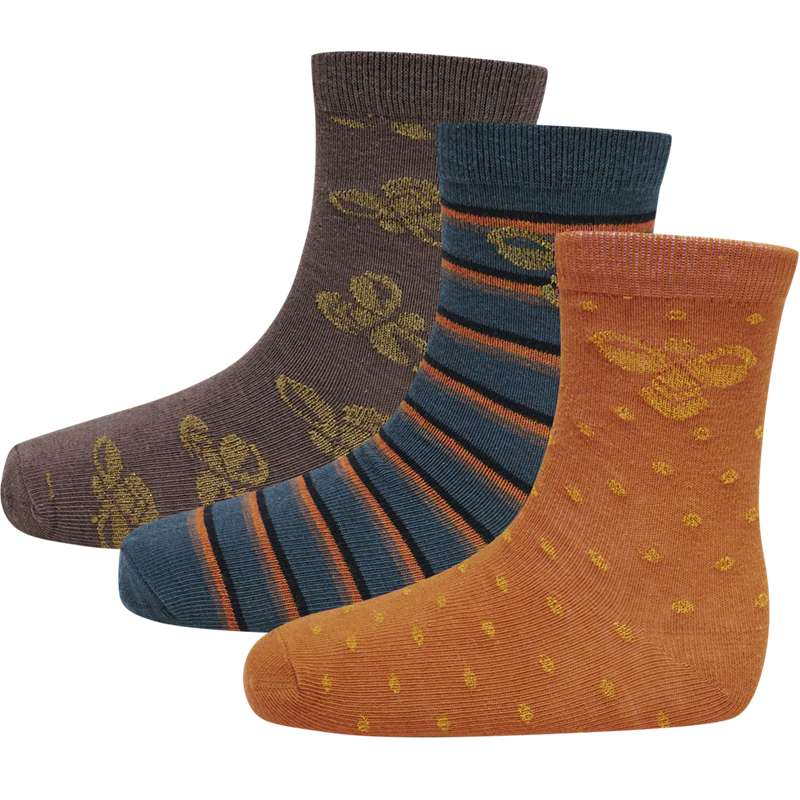 Dětské Ponožky Hummel Alfie 3-pack Hnědé | 276310-079