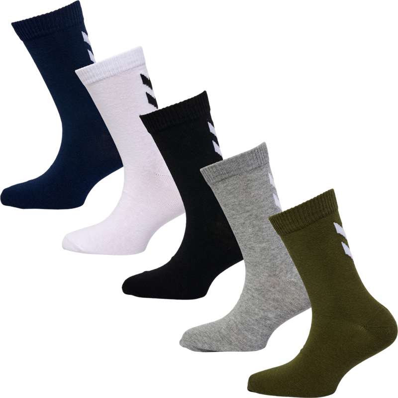 Dětské Ponožky Hummel Make My Day 5-pack Olivy Zelené | 708577-990