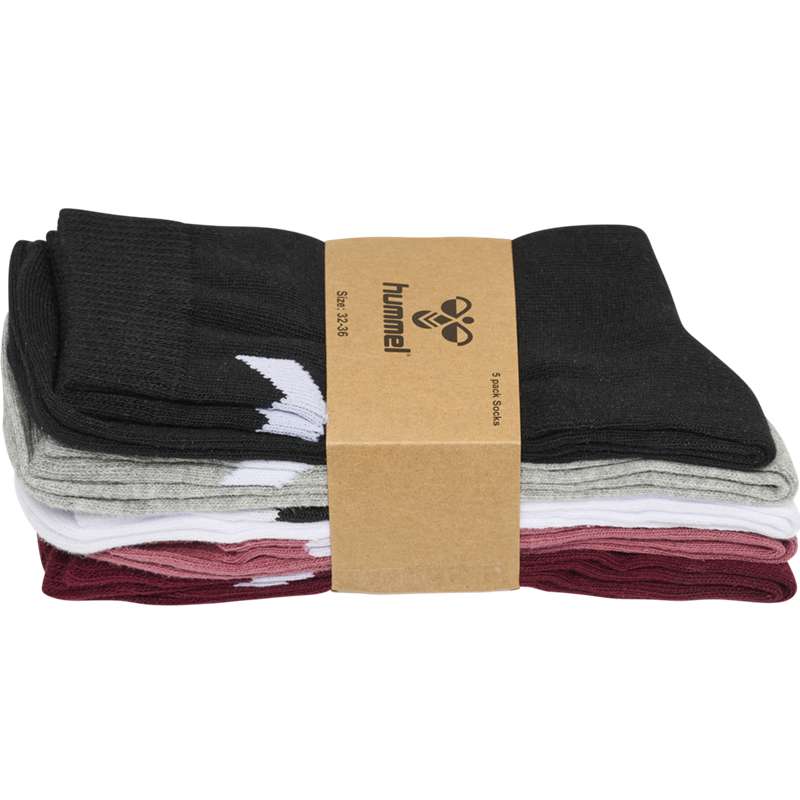 Dětské Ponožky Hummel Make My Day 5-pack Růžové | 419443-899