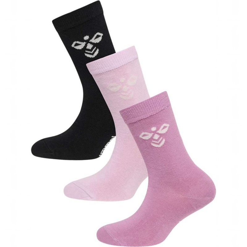 Dětské Ponožky Hummel Sutton 3-pack Růžové | 345378-459