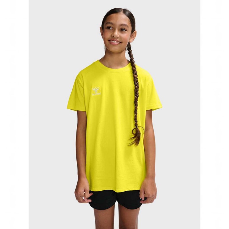 Dětské Sportovní Oblečení Hummel Go 2.0 S/S Žluté | 321353-161