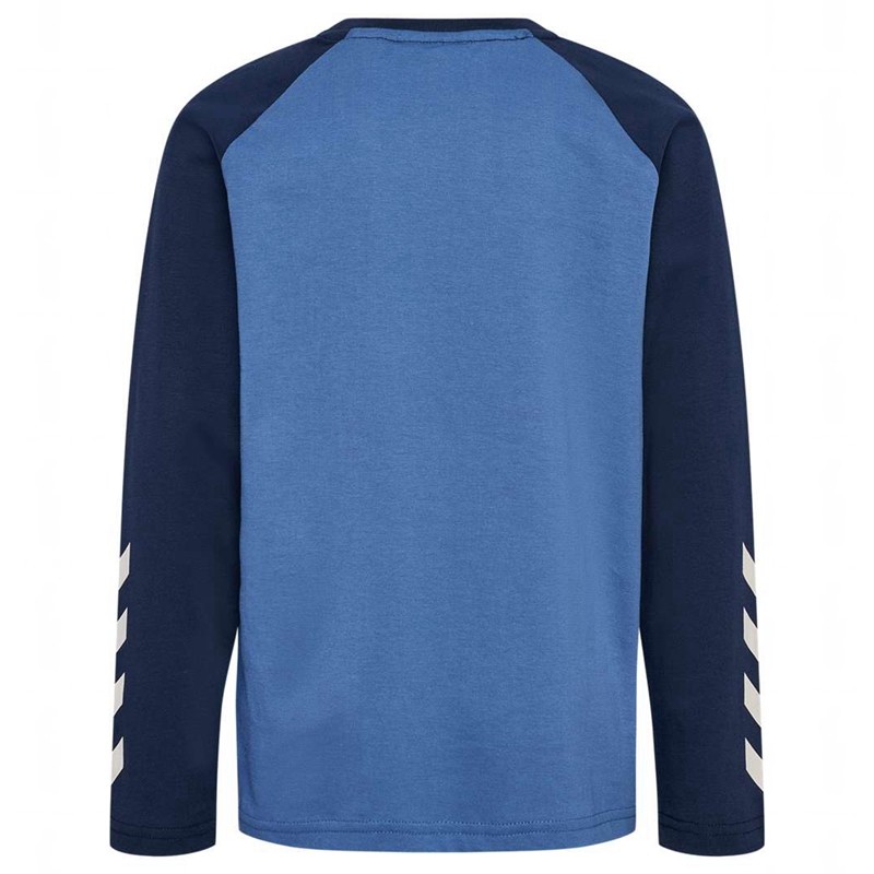 Dětské Sportovní Oblečení Hummel Jr Logo L/S Blankyt | 650671-130