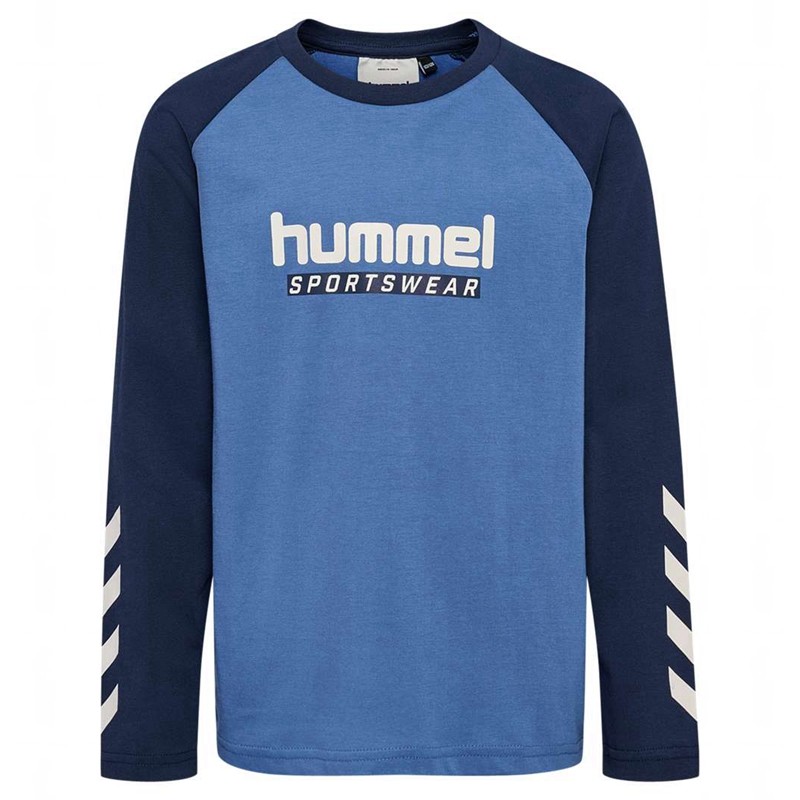 Dětské Sportovní Oblečení Hummel Jr Logo L/S Blankyt | 650671-130