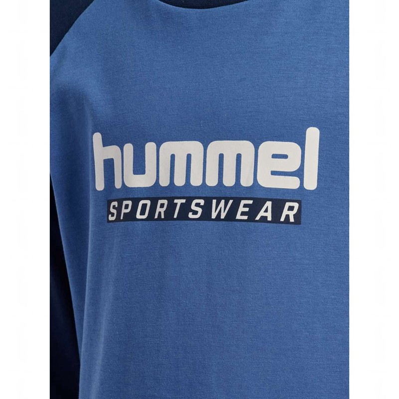 Dětské Sportovní Oblečení Hummel Jr Logo L/S Blankyt | 650671-130