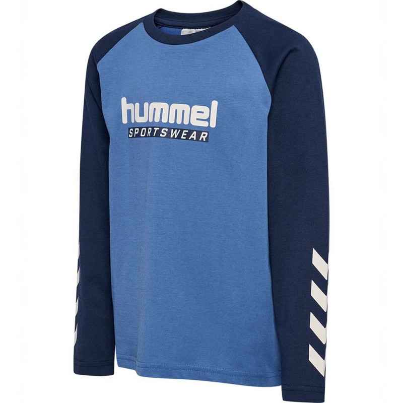 Dětské Sportovní Oblečení Hummel Jr Logo L/S Blankyt | 650671-130
