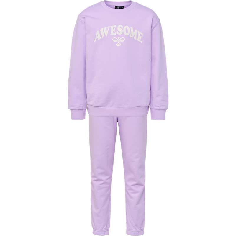 Dětské Sportovní Oblečení Hummel Rushy Crewsuit Levandule | 116156-066