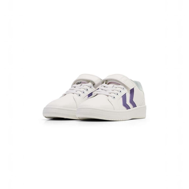 Dětské Tenisky Hummel Derby Court Jr Bílé | 046773-036