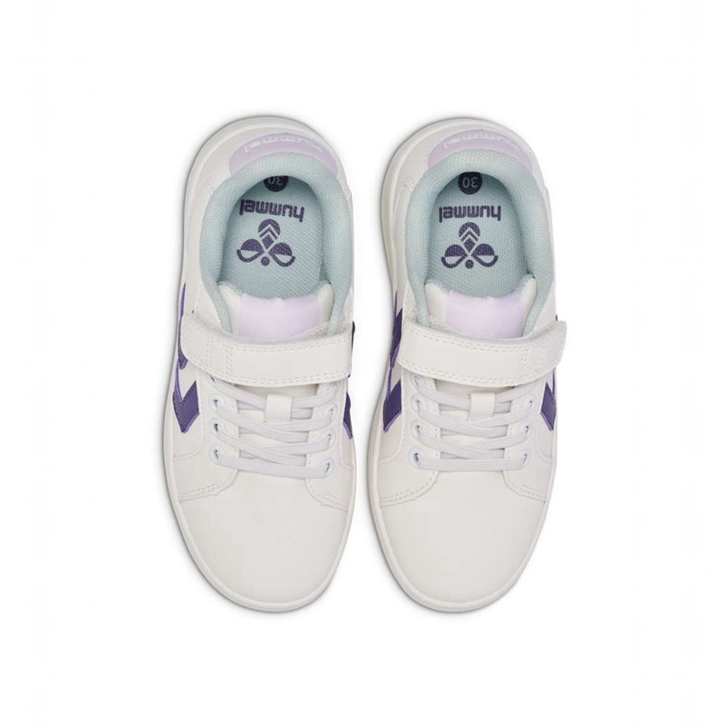 Dětské Tenisky Hummel Derby Court Jr Bílé | 046773-036