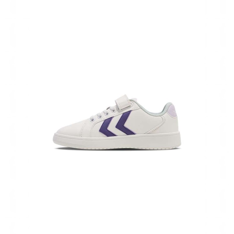 Dětské Tenisky Hummel Derby Court Jr Bílé | 046773-036