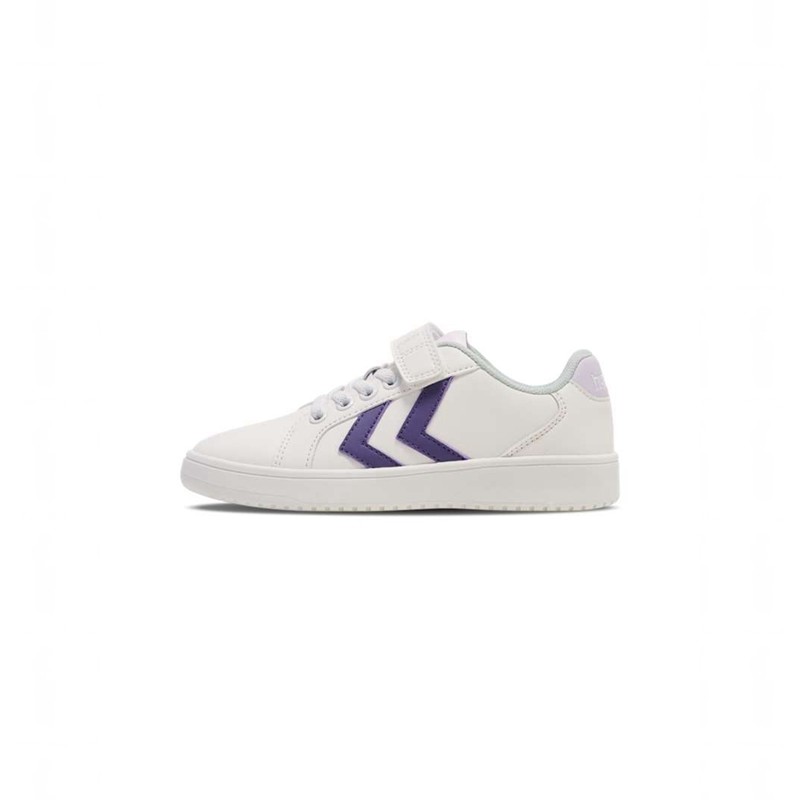 Dětské Tenisky Hummel Derby Court Jr Bílé | 046773-036