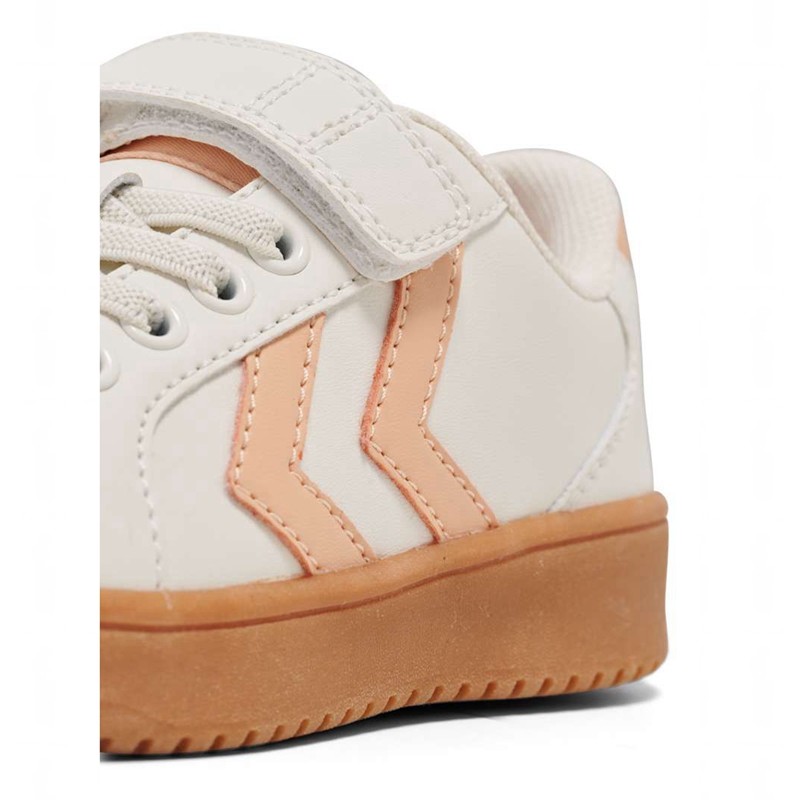 Dětské Tenisky Hummel Derby Court Jr Bílé | 037765-442