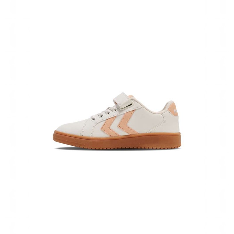 Dětské Tenisky Hummel Derby Court Jr Bílé | 037765-442
