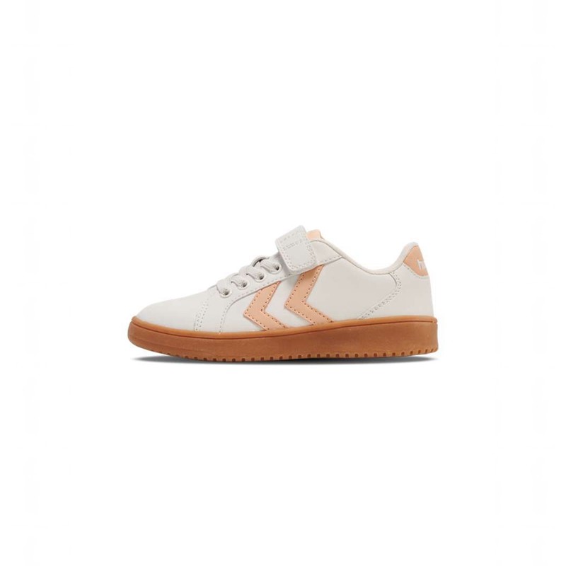 Dětské Tenisky Hummel Derby Court Jr Bílé | 037765-442