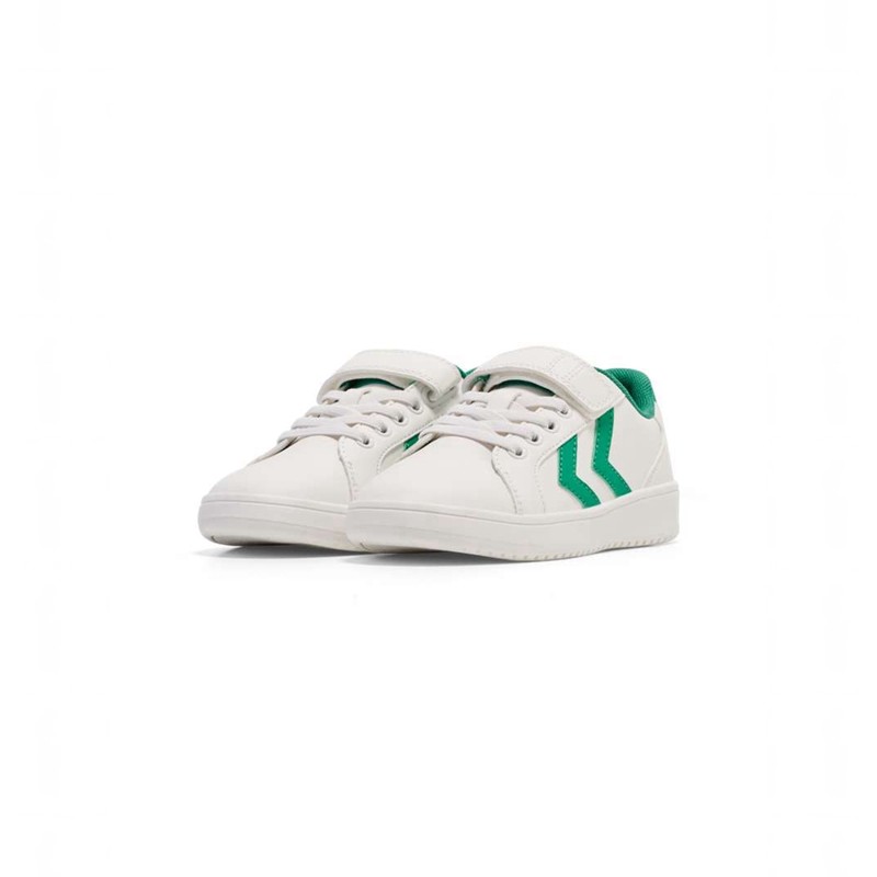 Dětské Tenisky Hummel Derby Court Jr Zelene | 038078-760