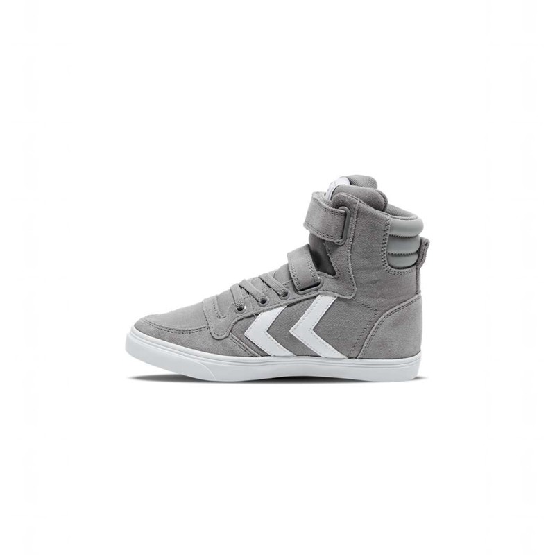 Dětské Tenisky Hummel Slimmer Stadil High Jr Šedé | 334216-915