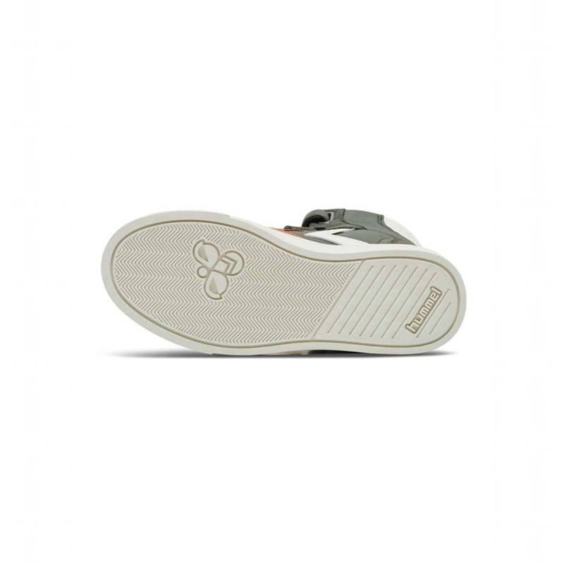 Dětské Tenisky Hummel Slimmer Stadil Leather High Jr Zelene | 635135-494