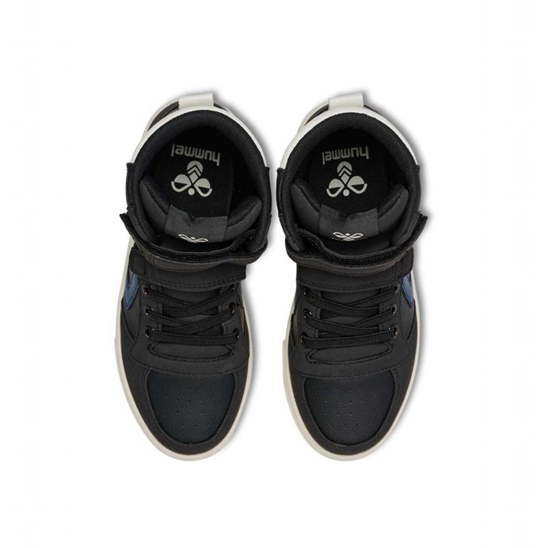 Dětské Tenisky Hummel Slimmer Stadil Leather High Jr Černé | 562173-281