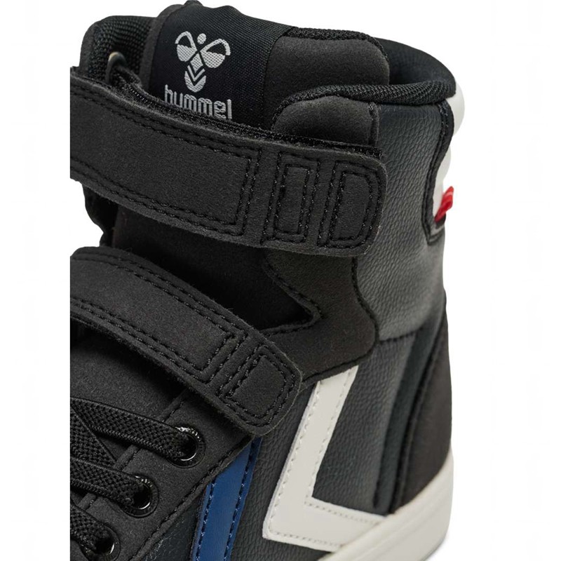 Dětské Tenisky Hummel Slimmer Stadil Leather High Jr Černé | 562173-281