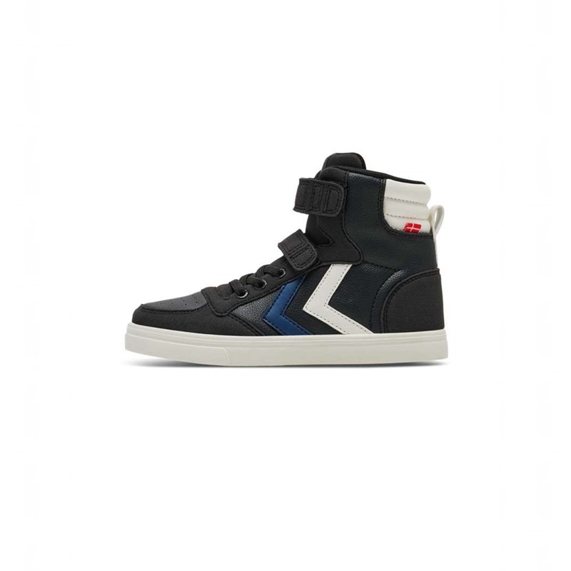 Dětské Tenisky Hummel Slimmer Stadil Leather High Jr Černé | 562173-281