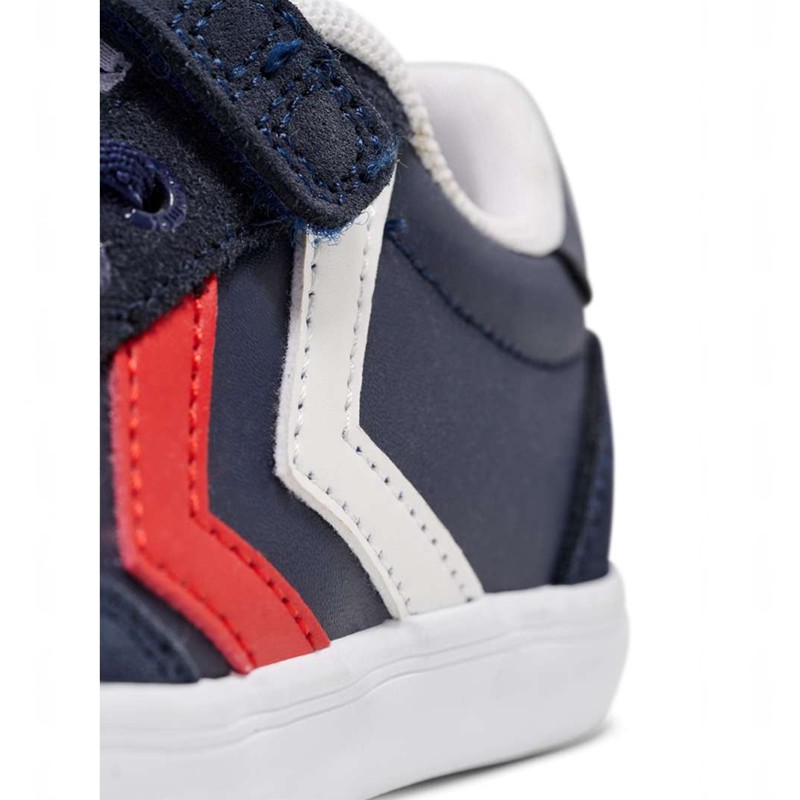 Dětské Tenisky Hummel Slimmer Stadil Leather Low Jr Tmavě Blankyt | 376467-268
