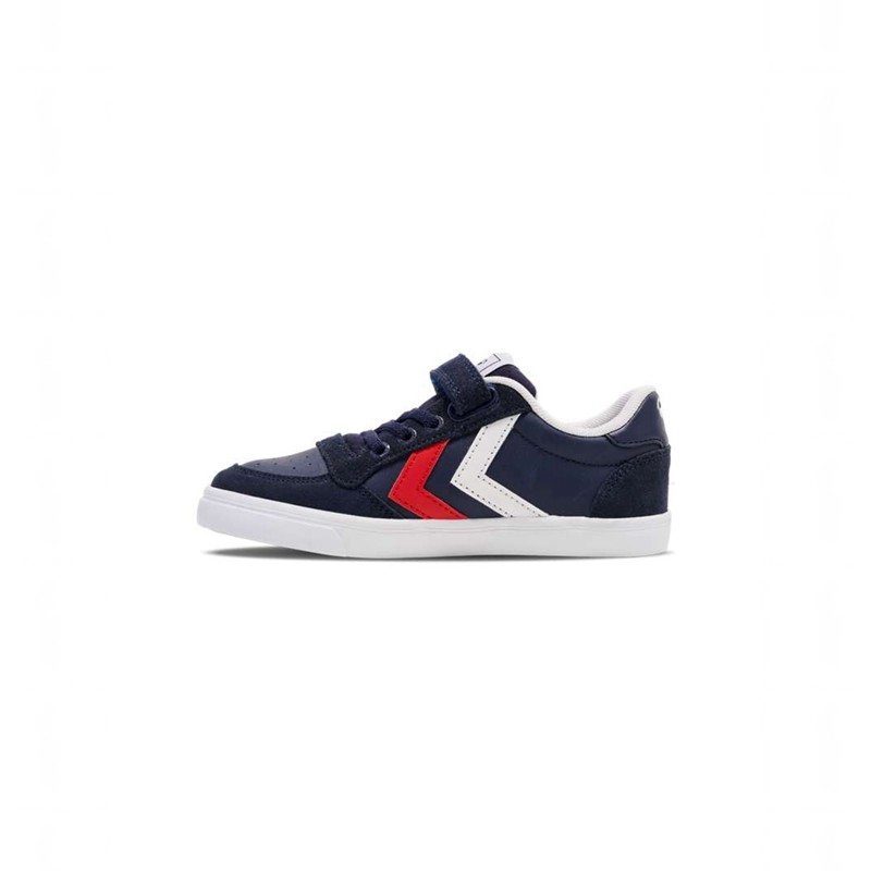 Dětské Tenisky Hummel Slimmer Stadil Leather Low Jr Tmavě Blankyt | 376467-268