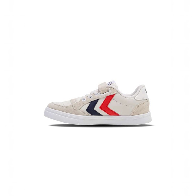 Dětské Tenisky Hummel Slimmer Stadil Leather Low Jr Bílé | 032608-292
