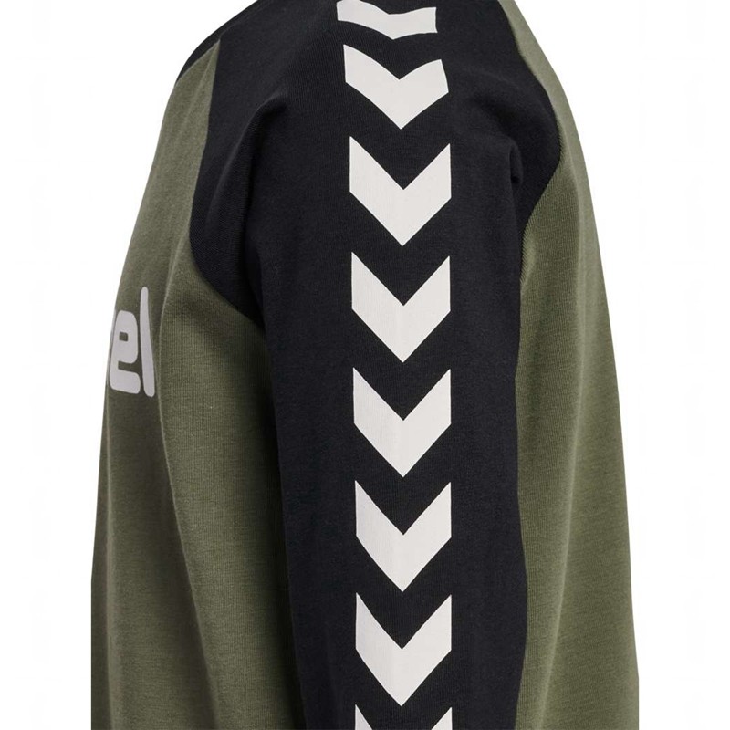 Dětské Tričko Hummel Boys L/S Olivy Zelené | 253886-355