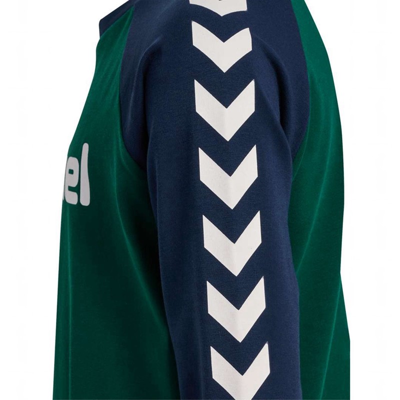 Dětské Tričko Hummel Boys L/S Zelene | 878079-345