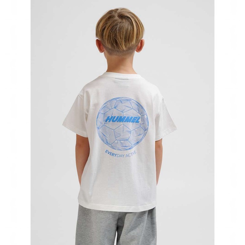 Dětské Tričko Hummel Casper S/S Bílé | 585931-302