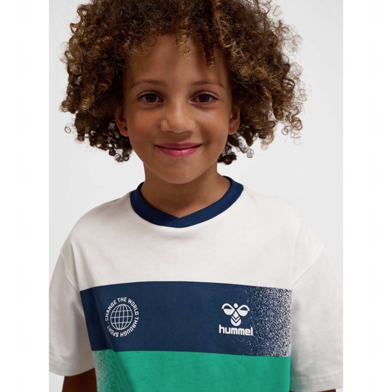 Dětské Tričko Hummel Eske S/S Bílé | 202792-788