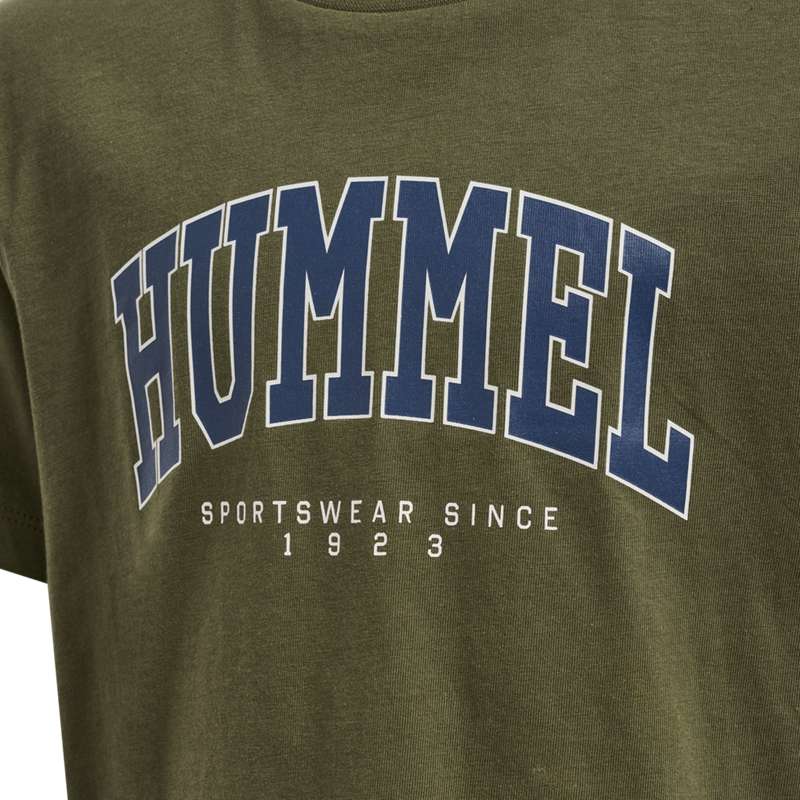Dětské Tričko Hummel Fast S/S Olivy Zelené | 350198-738