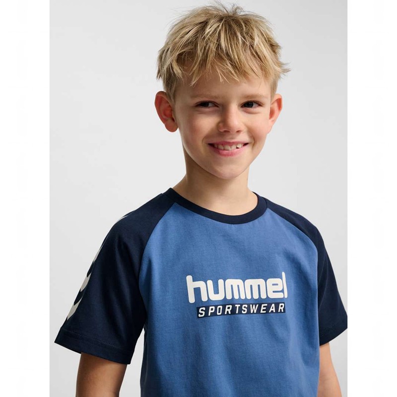 Dětské Tričko Hummel Jr Logo S/S Blankyt | 389133-191