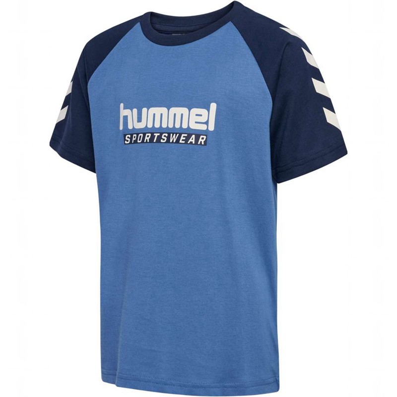 Dětské Tričko Hummel Jr Logo S/S Blankyt | 389133-191